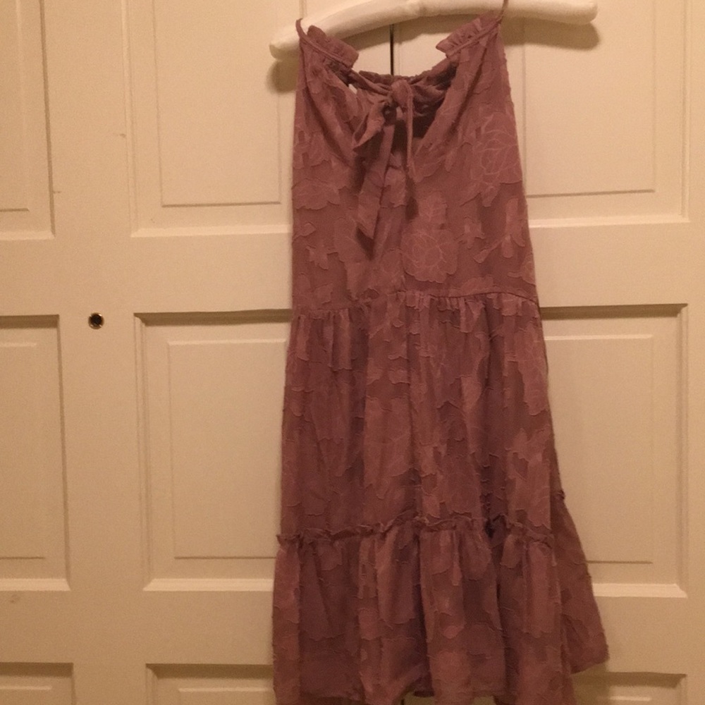 Dress darker pink lace flower pattern trixxi size small